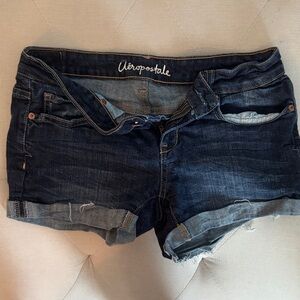 Aeropostale Dark Blue Jean Shorts